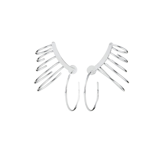 Women Pierced Ear Cuff - Silver