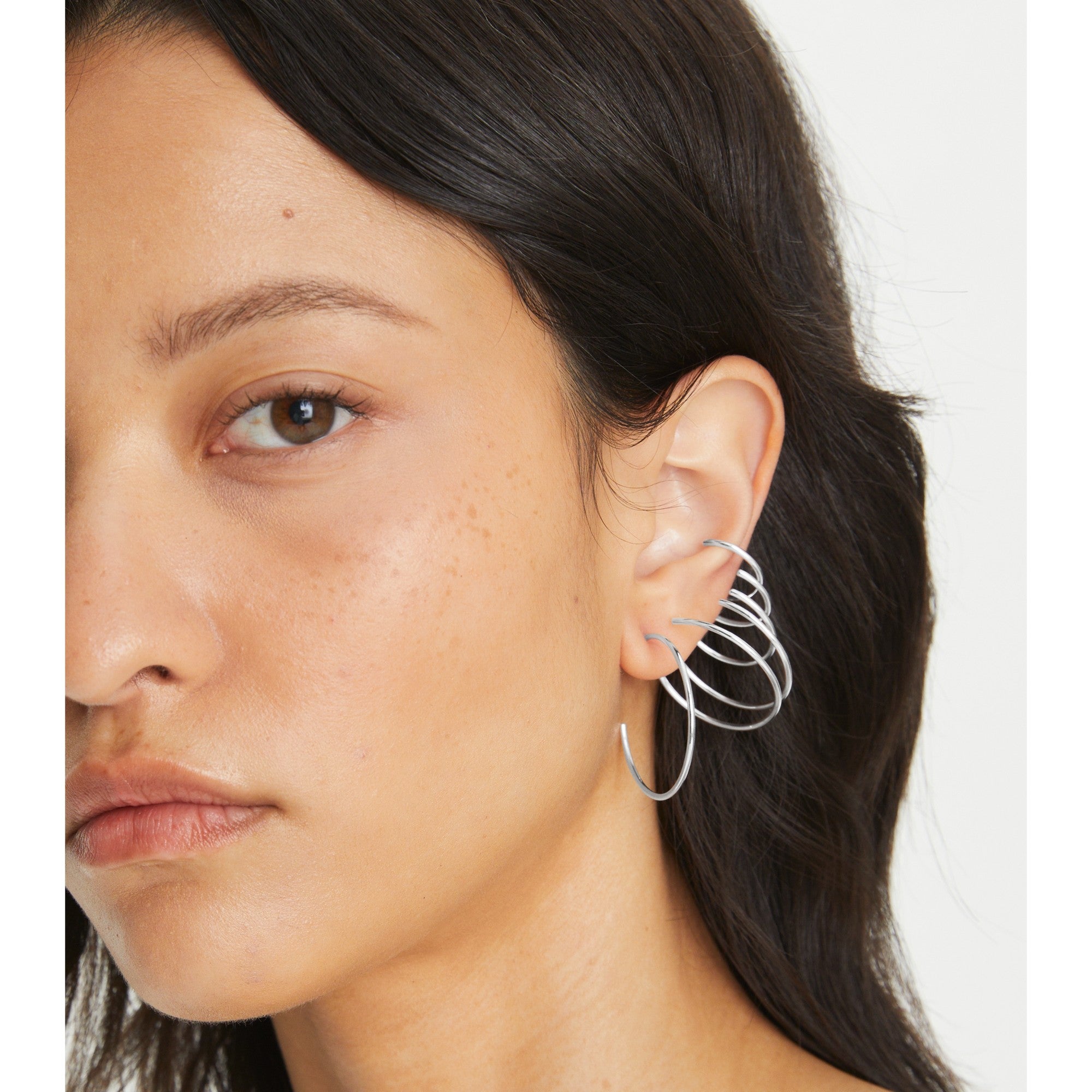 Women Pierced Ear Cuff - Silver