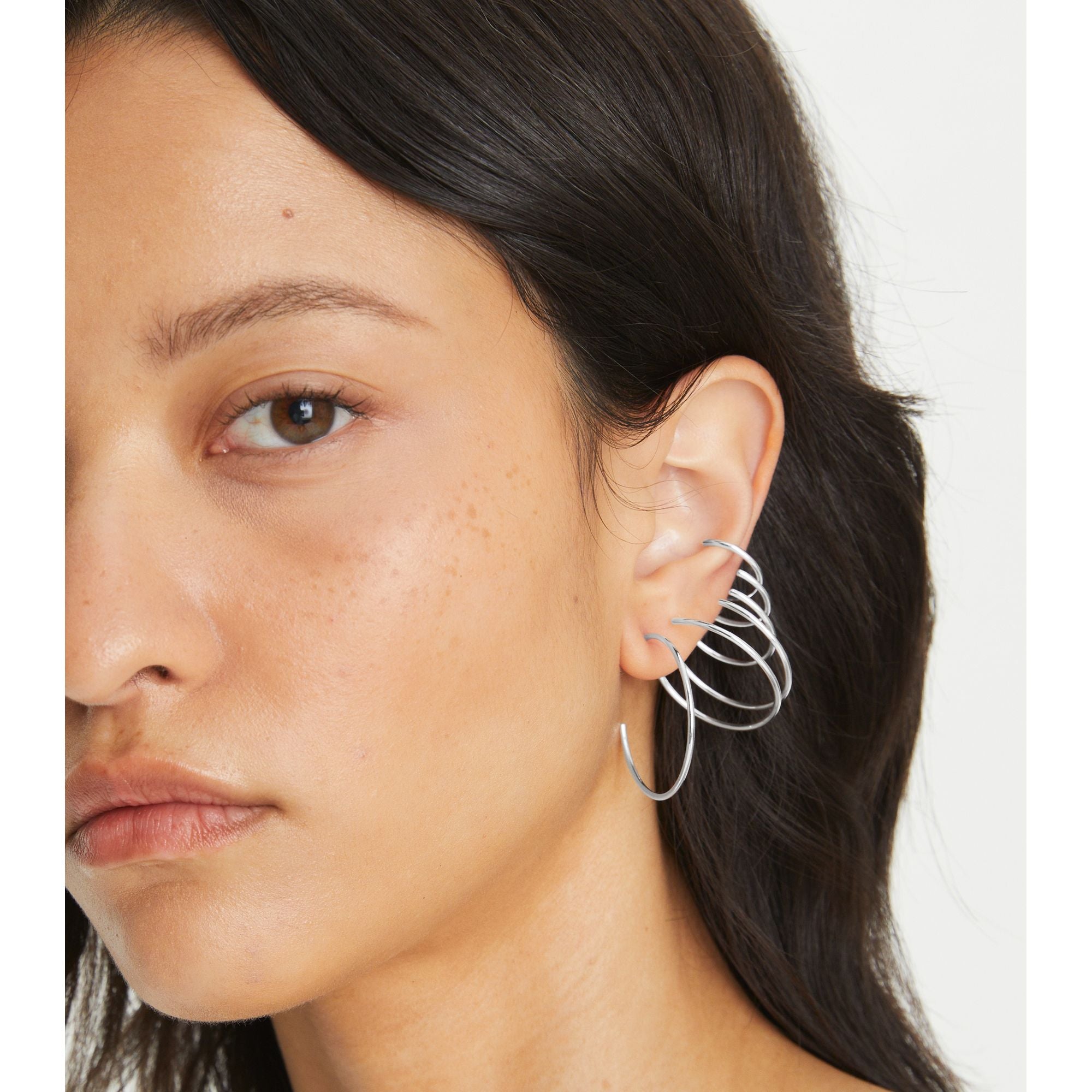 Women Pierced Ear Cuff - Silver