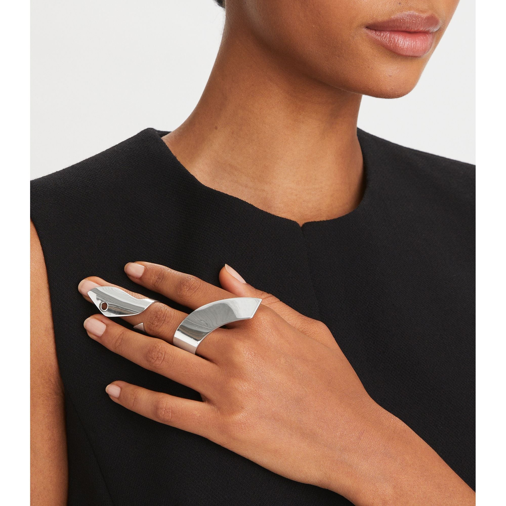 Women Serpent Ring Set - Silver