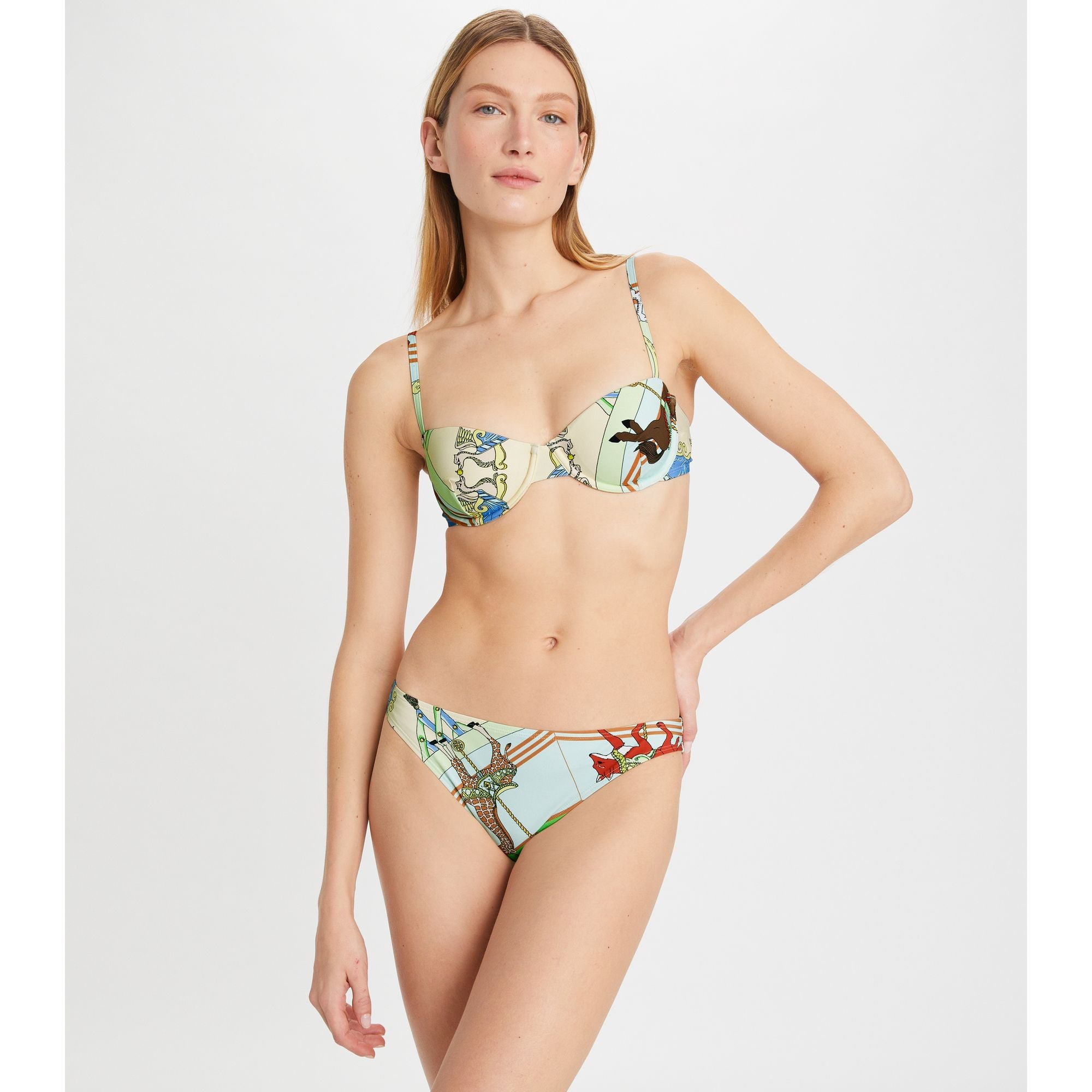 Women Printed Hipster - Blue Carousel