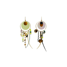 Women Galaxy Hoops - Tory Gold / Multi