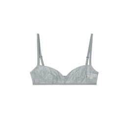 Women Chantilly Lace Bra - Lunar Gray