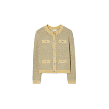 Women Kendra Velvet Jacket - Ivory  /  Metallic Gray