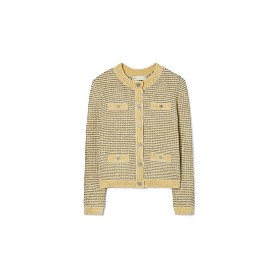 Women Kendra Velvet Jacket - Ivory  /  Metallic Gray