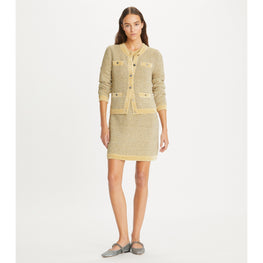 Women Kendra Velvet Jacket - Ivory  /  Metallic Gray