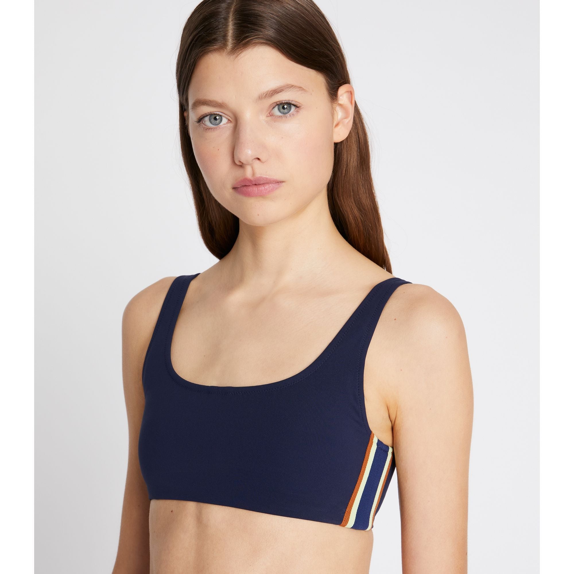 Women Side Stripe Bra - Tory Navy