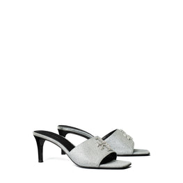 Women Eleanor Pave Mule Sandal 65Mm - Diamond / Perfect Black