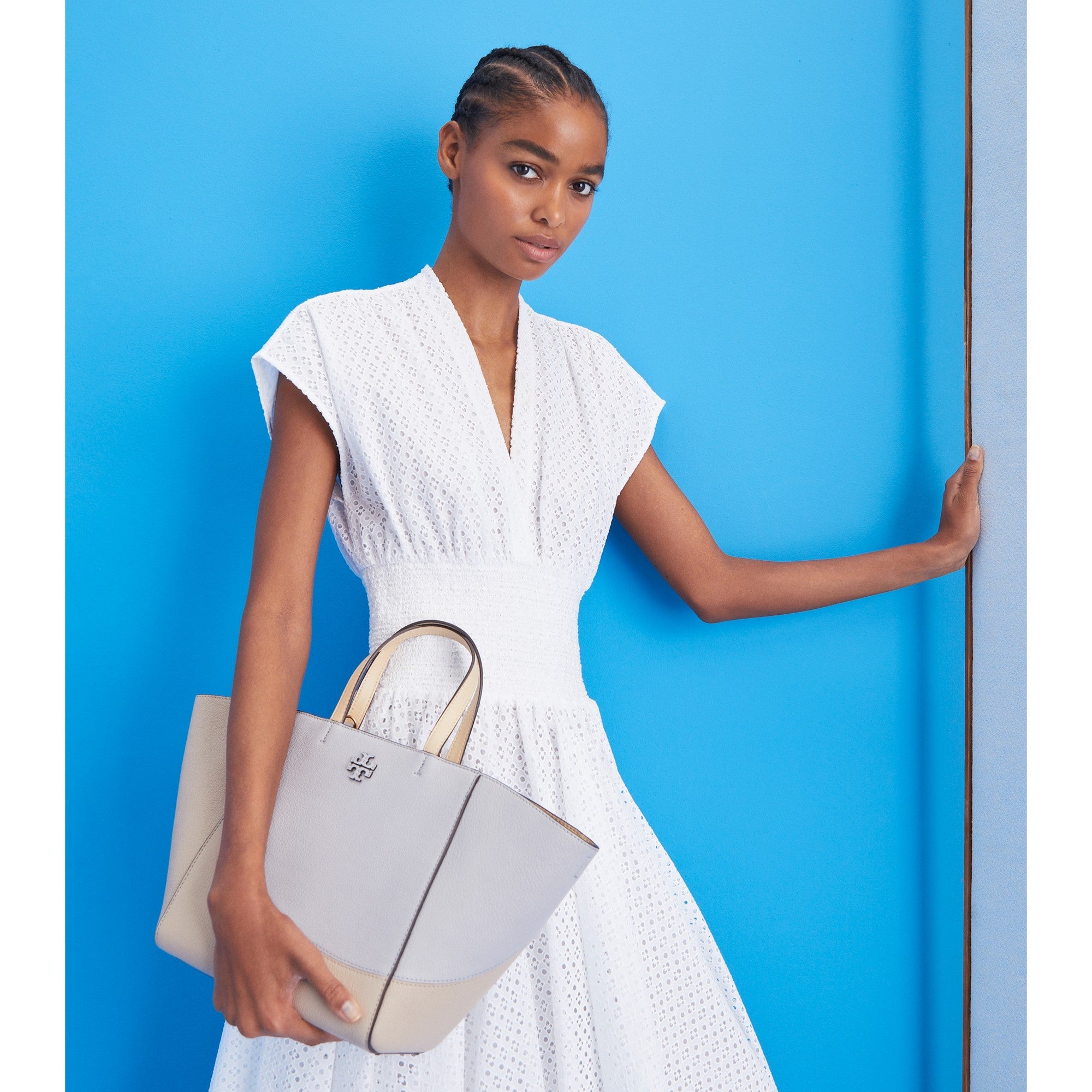 Women Mcgraw Color-Block Carryall - Bay Gray Multi