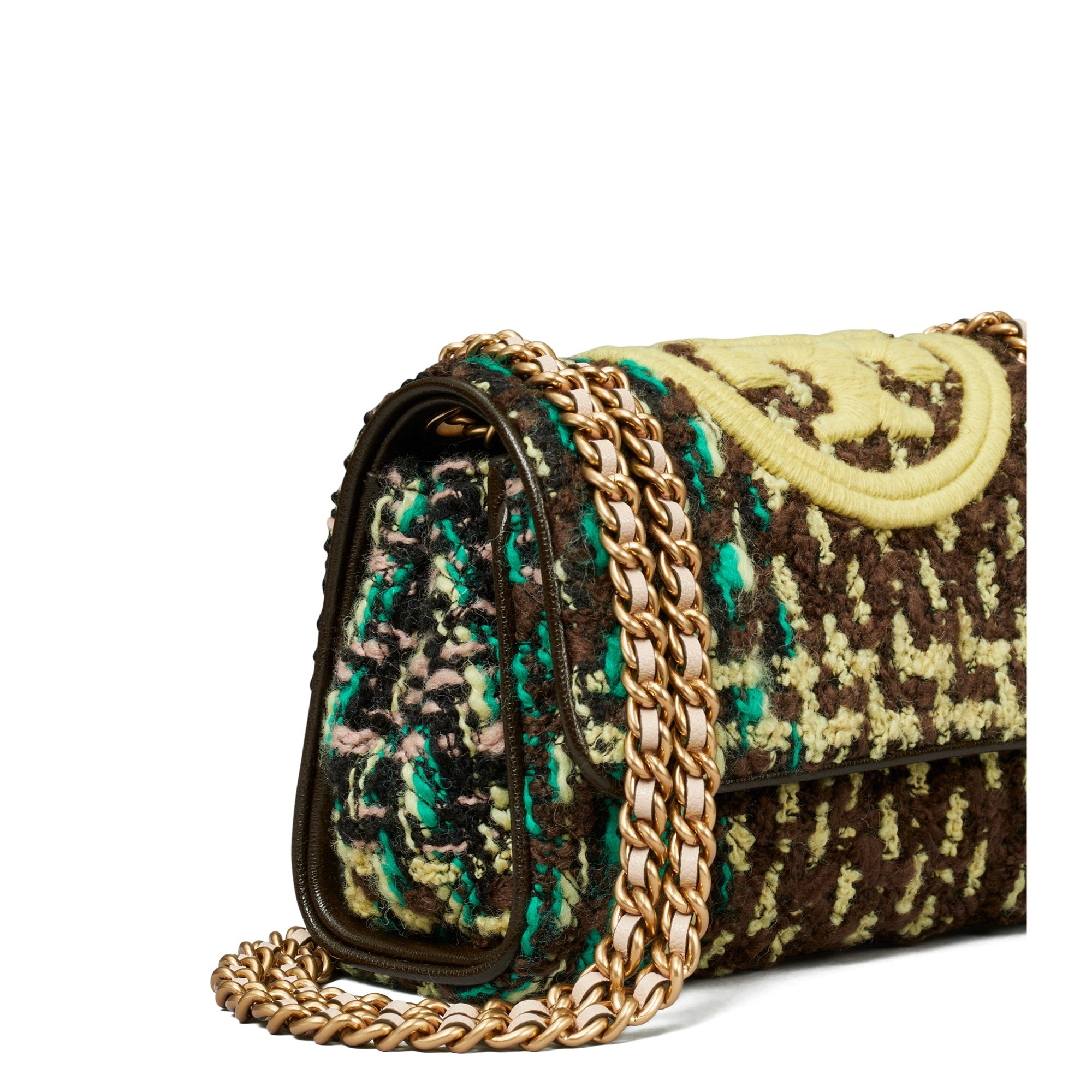 Women Fleming Soft Tweed Small Convertible Shoulder Bag - Multi