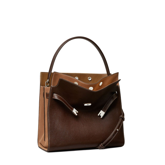 Women Lee Radziwill Textured Double Bag - Dark Mocha