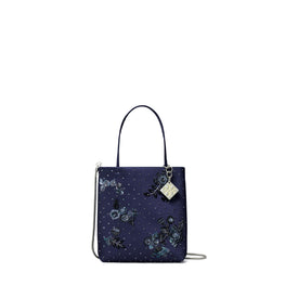 Women Midnight Embellished Mini Tote - Tory Navy