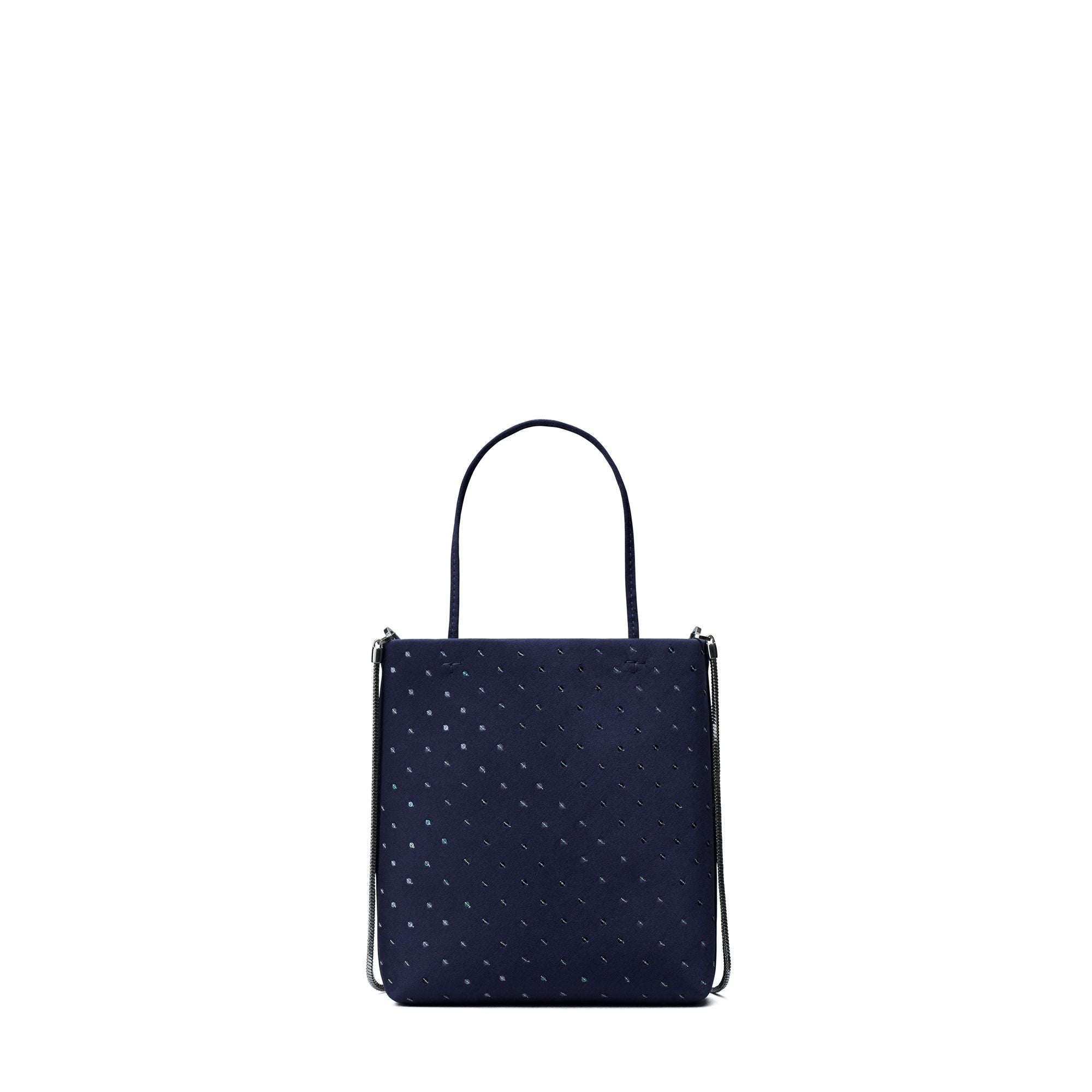 Women Midnight Embellished Mini Tote - Tory Navy