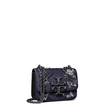 Women Eleanor Embellished Satin Small Convertible Shoulder Bag - Tory Navy