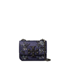 Women Eleanor Embellished Satin Small Convertible Shoulder Bag - Tory Navy
