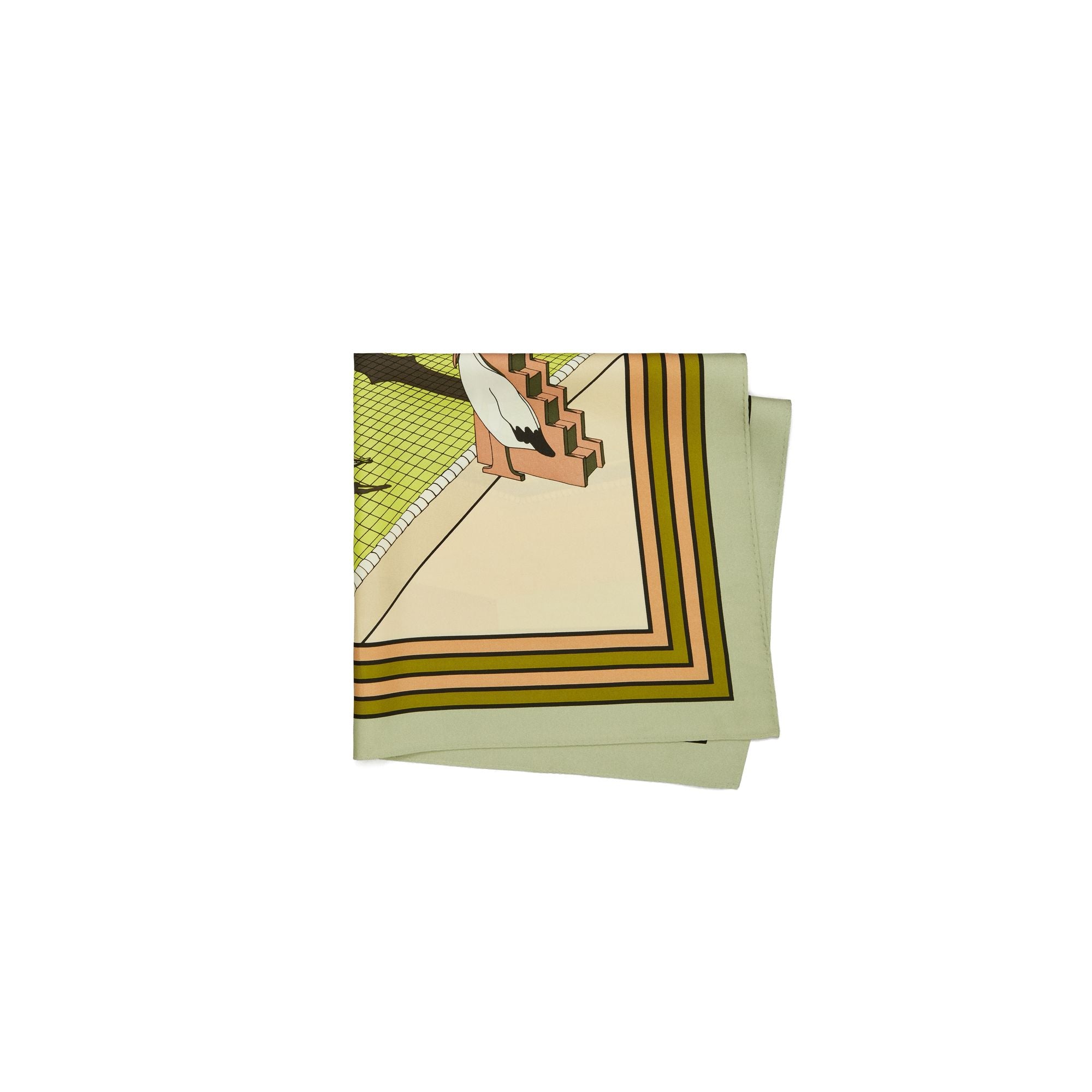Women Pelican Silk Neckerchief - Nude