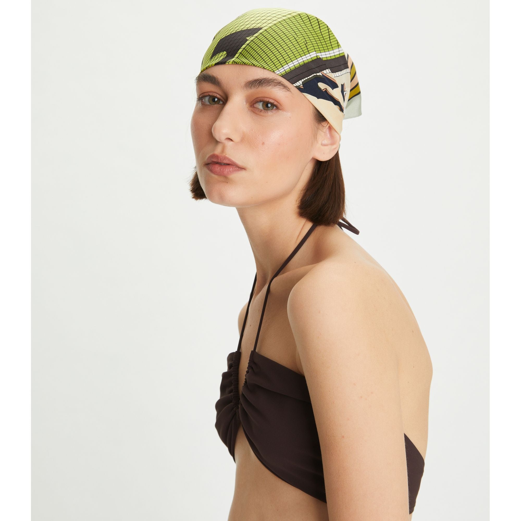 Women Pelican Silk Neckerchief - Nude