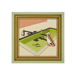 Women Pelican Silk Neckerchief - Nude
