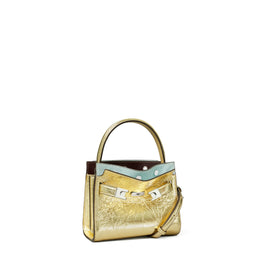 Women Lee Radziwill Metallic Petite Double Bag - 18 Kt Gold