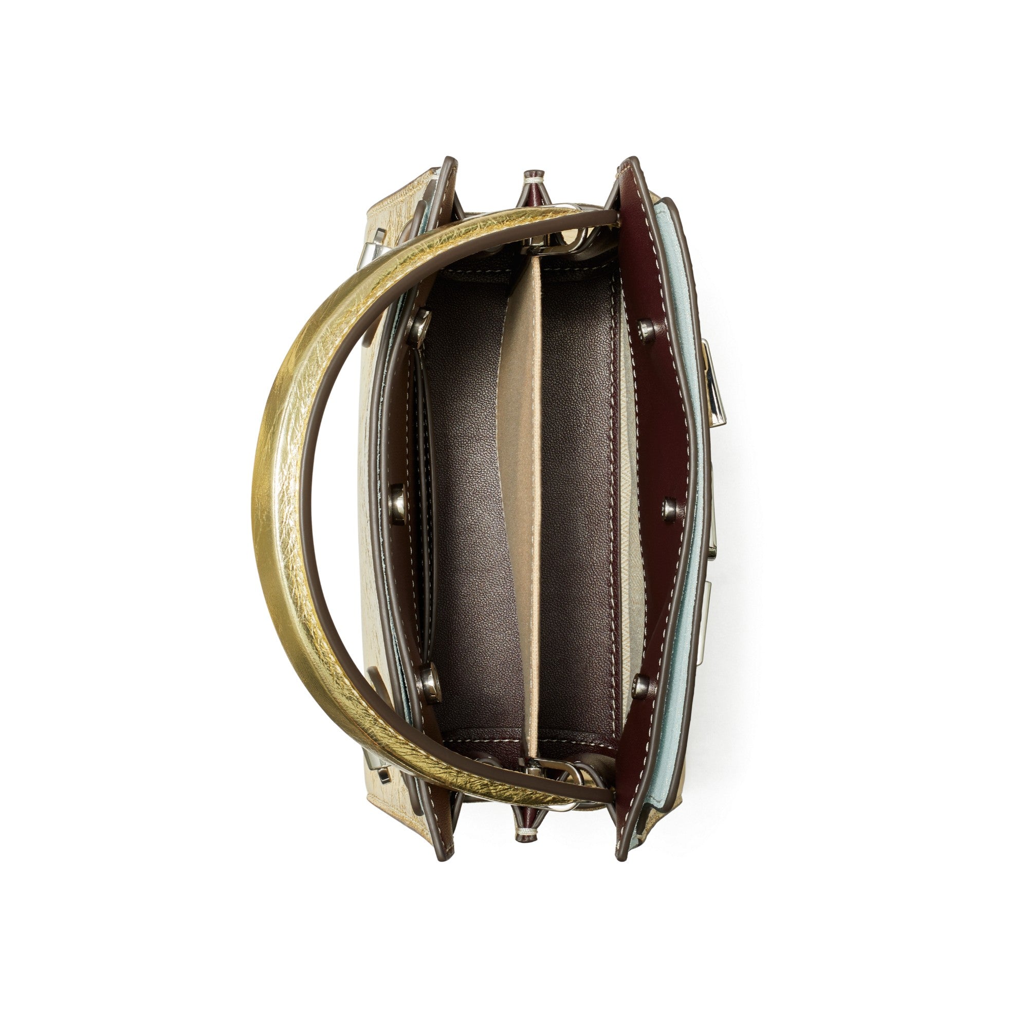 Women Lee Radziwill Metallic Petite Double Bag - 18 Kt Gold