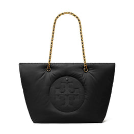 Women Ella Chain Soft Tote - Black
