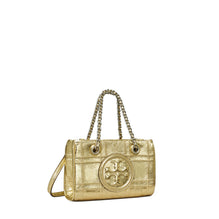 Women Fleming Soft Metallic Quilt Mini Chain Tote - 18 Kt Gold