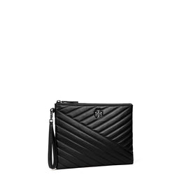 Women Kira Chevron Pave Logo Pouch - Black