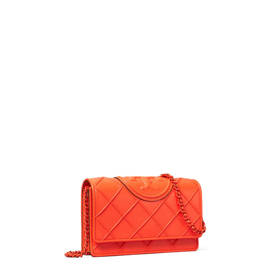 Women Fleming Soft Chain Wallet - Sour Cherry