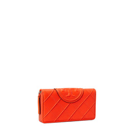 Women Fleming Soft Zip Continental Wallet - Sour Cherry