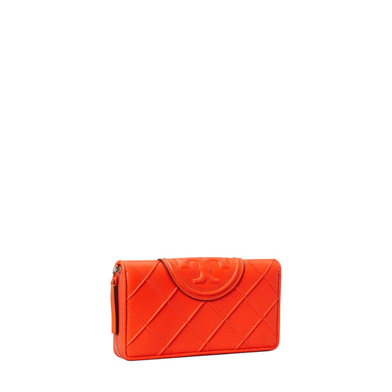 Women Fleming Soft Zip Continental Wallet - Sour Cherry