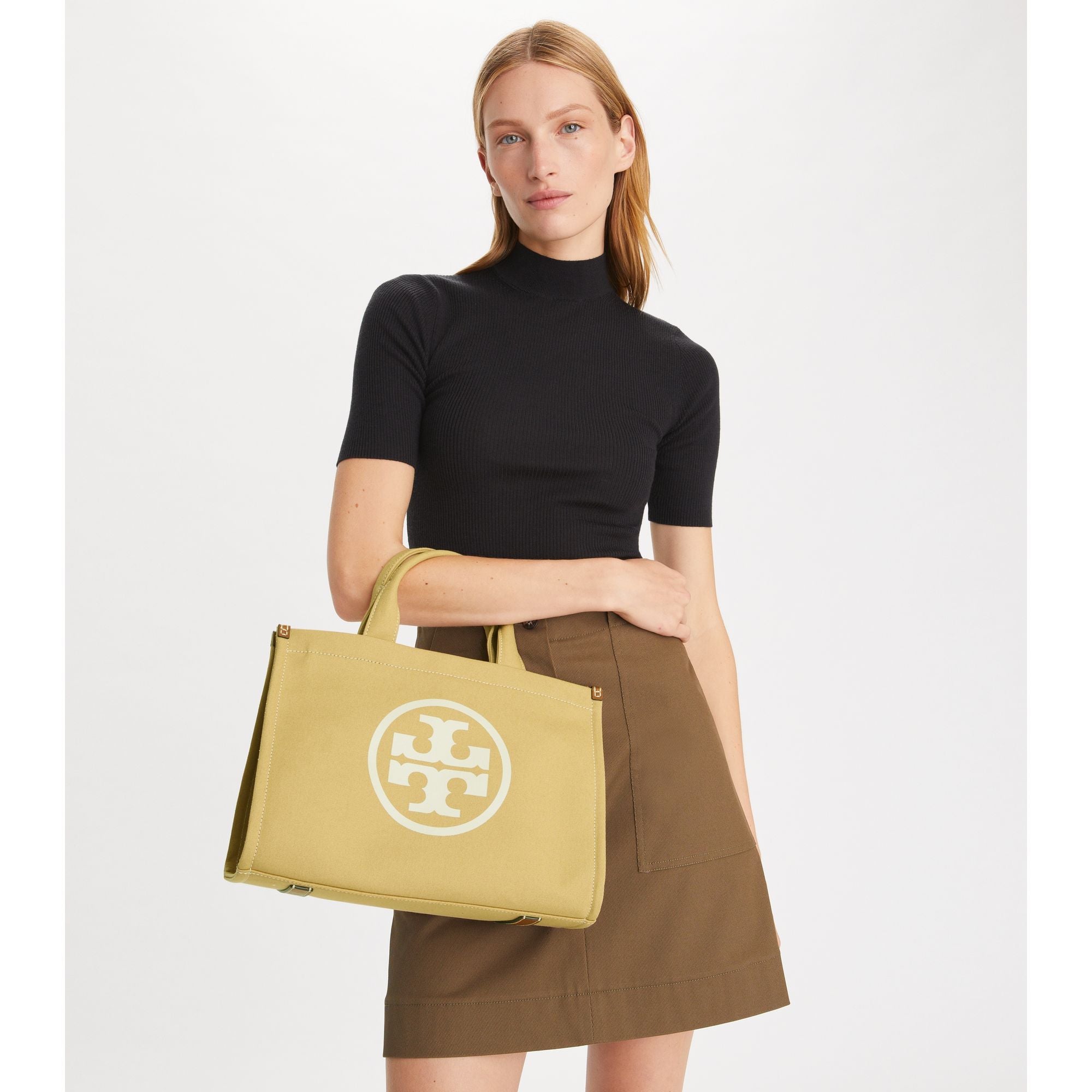 Women Ella Canvas Small Tote - Hickory