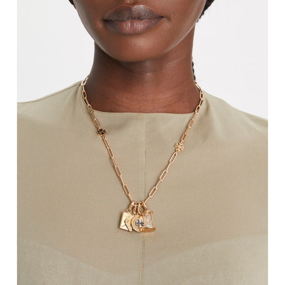 Women Heart Charm - Tory Gold