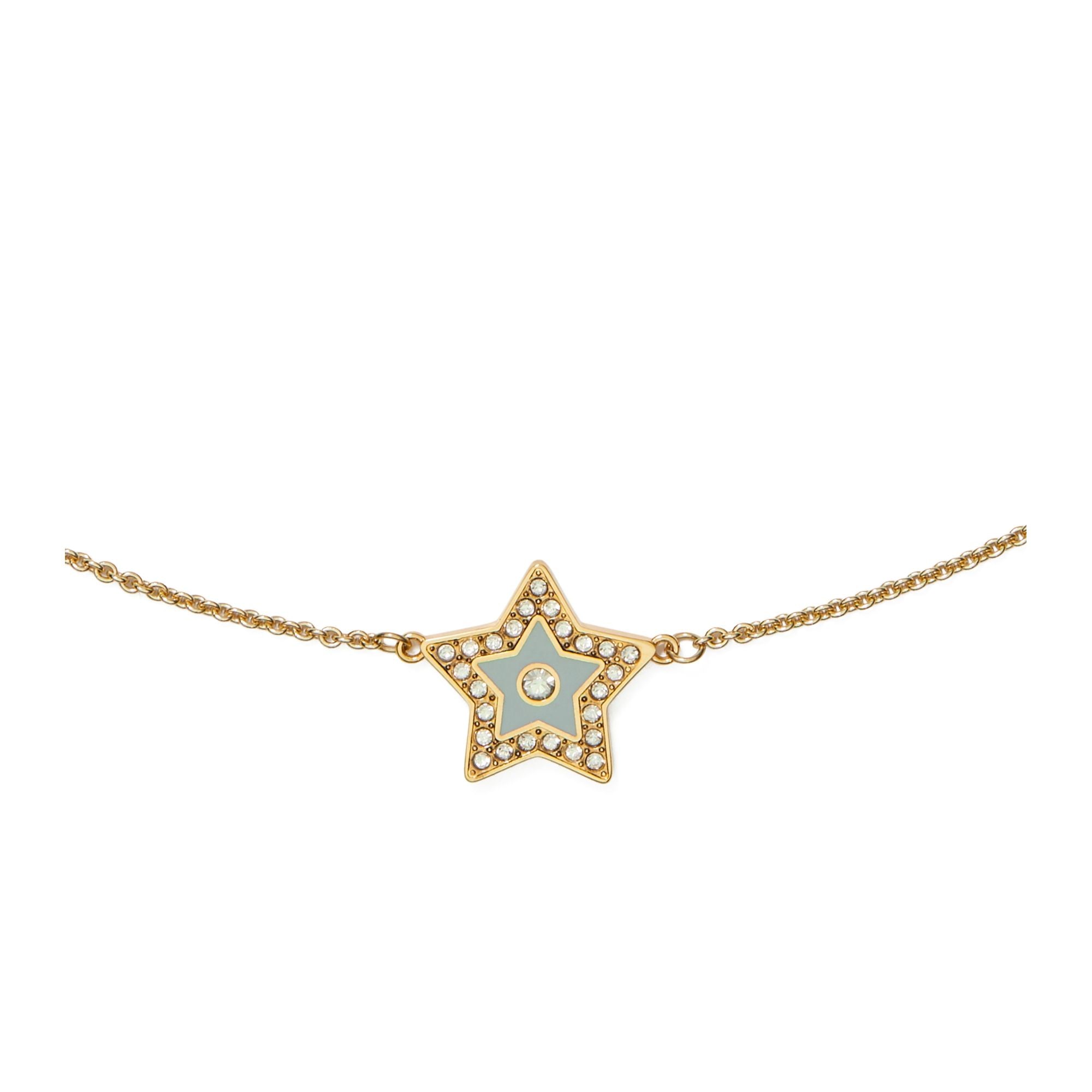 Women Kira Star Pendant Necklace - Tory Gold / Gray Mist / Crystal