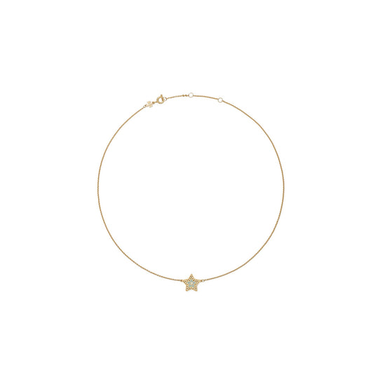 Women Kira Star Pendant Necklace - Tory Gold / Gray Mist / Crystal