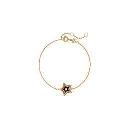 Women Kira Star Chain Bracelet - Tory Gold / Black / Crystal