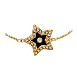Women Kira Star Chain Bracelet - Tory Gold / Black / Crystal