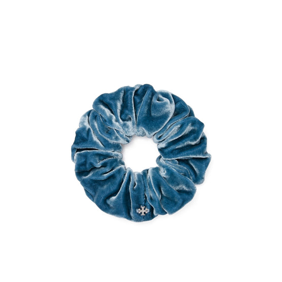 Women Velvet Scrunchie - Blue