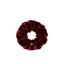 Women Velvet Scrunchie - Burgundy