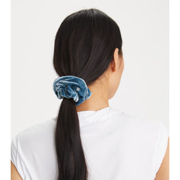 Women Velvet Scrunchie - Burgundy