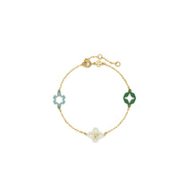 Women Kira Clover Enamel Bracelet - Tory Gold / Multi