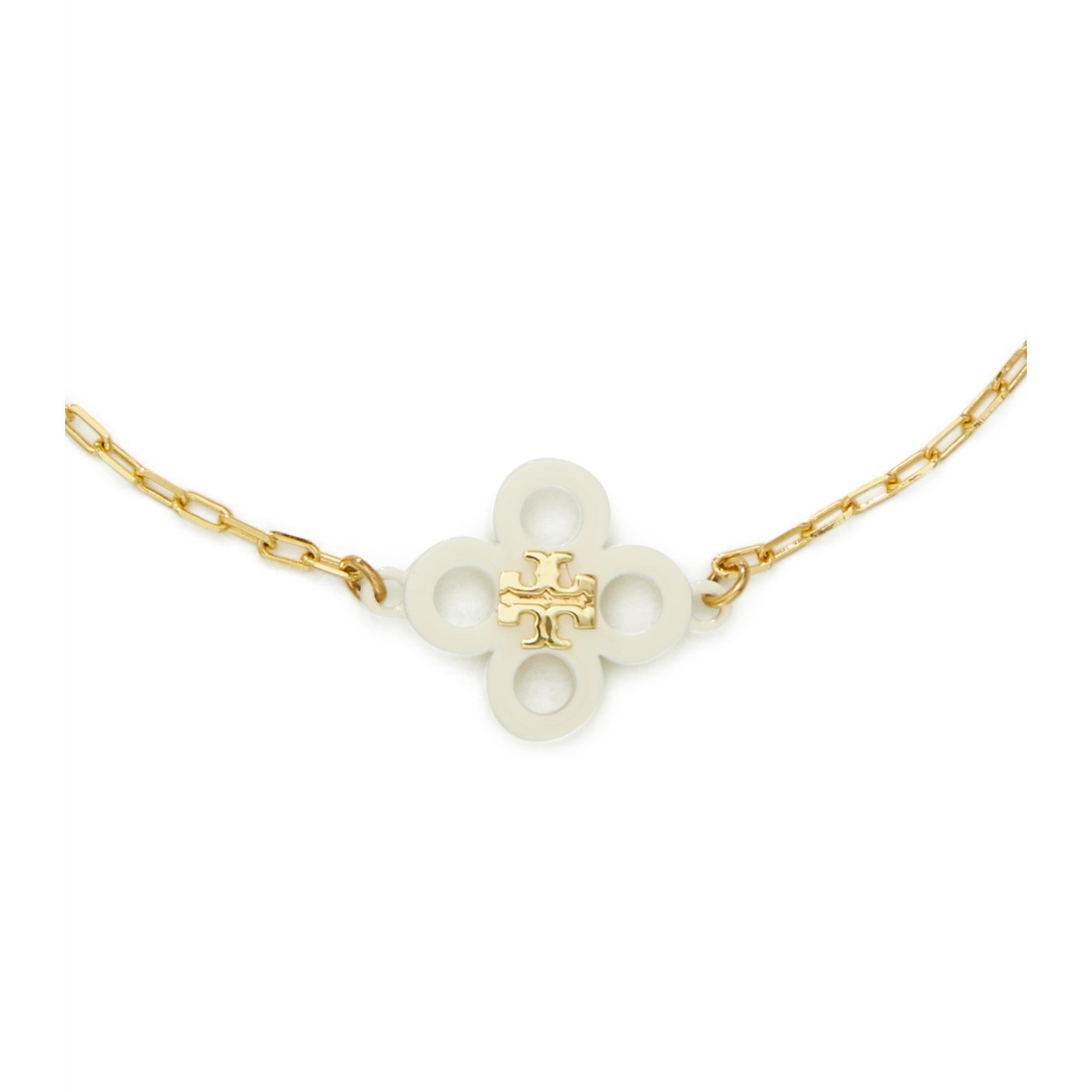 Women Kira Clover Enamel Bracelet - Tory Gold / Multi