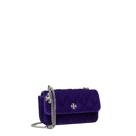 Women Kira Velvet Mini Flap Bag - Deep Charoite