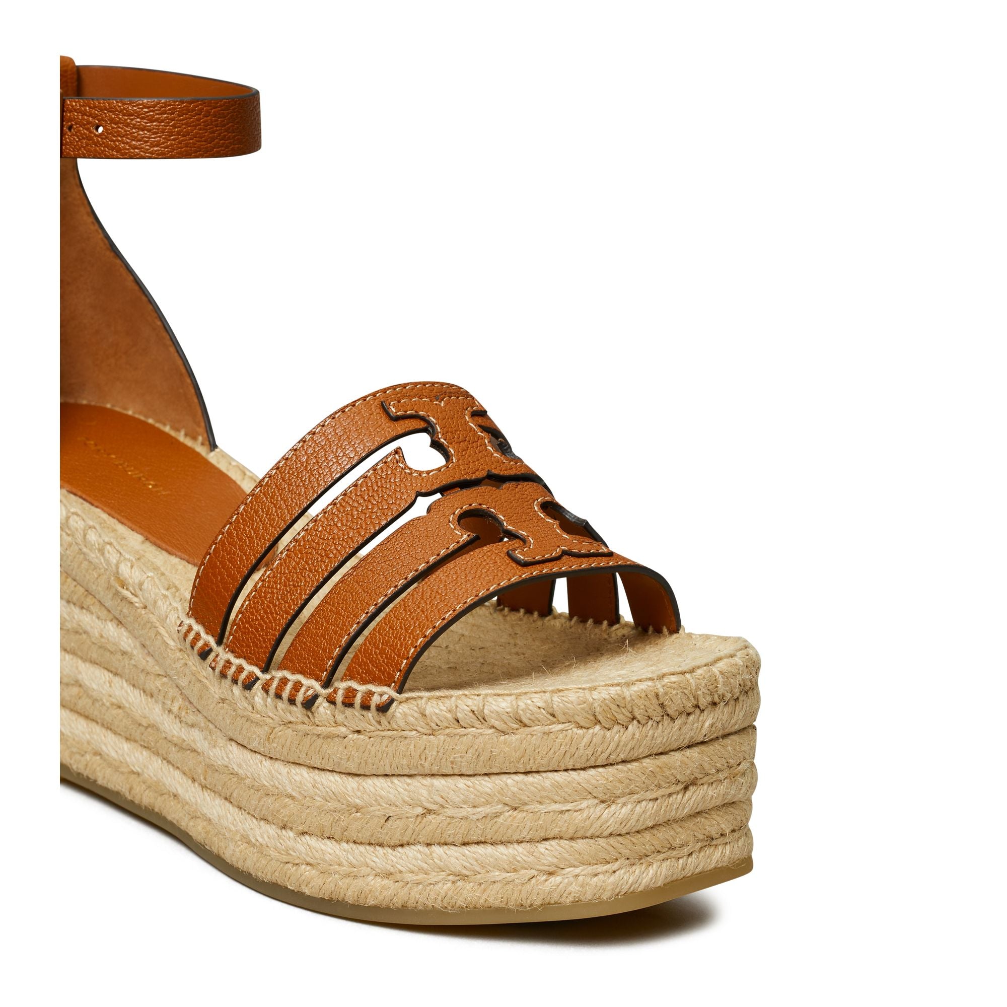 Women Ines Cage Wedge Espadrille 80Mm - Bourbon