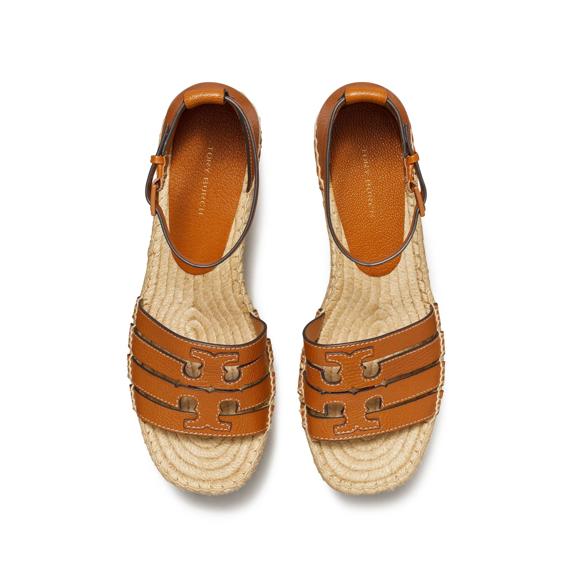 Women Ines Cage Wedge Espadrille 80Mm - Bourbon