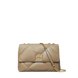 Women Kira Diamond Quilt Convertible Shoulder Bag - Taupe Oak