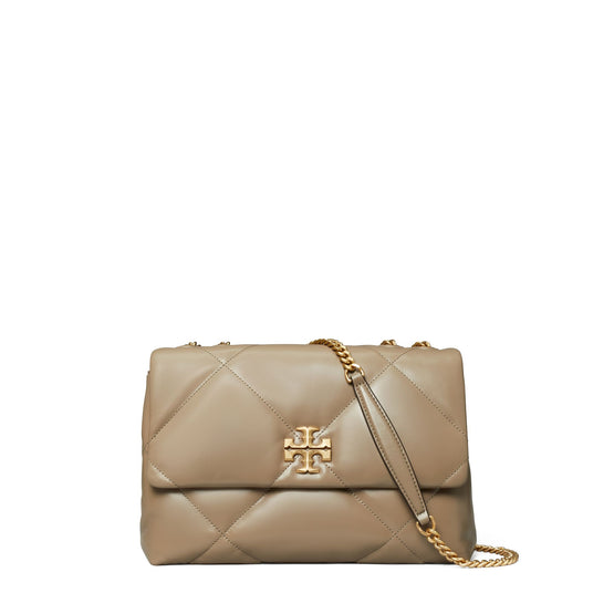 Women Kira Diamond Quilt Convertible Shoulder Bag - Taupe Oak