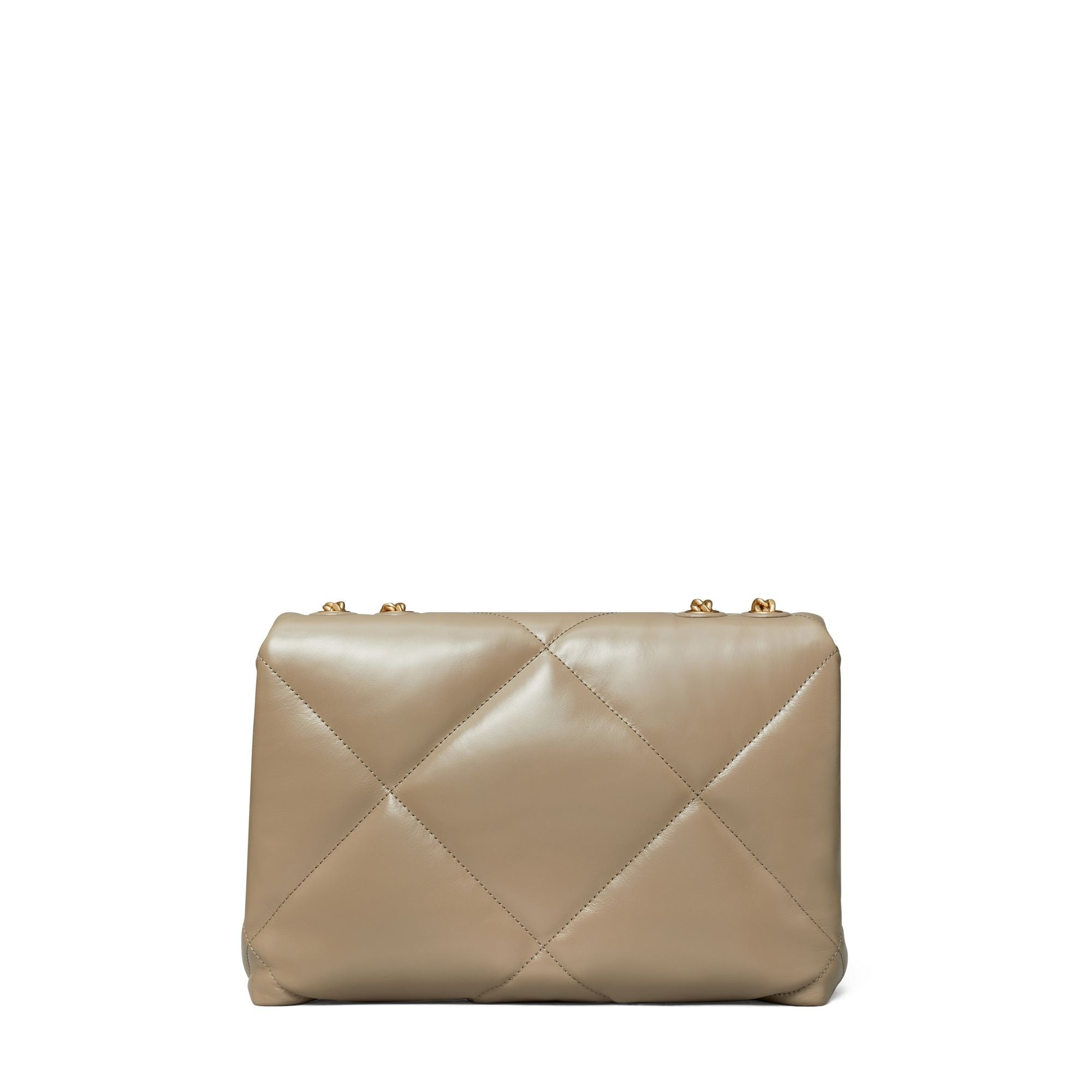 Women Kira Diamond Quilt Convertible Shoulder Bag - Taupe Oak