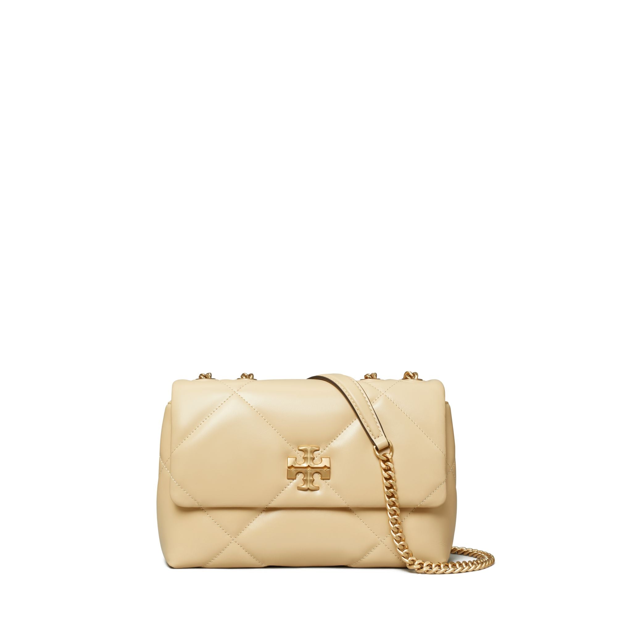 Women Kira Diamond Quilt Small Convertible Shoulder Bag - Vanilla Soft Serve