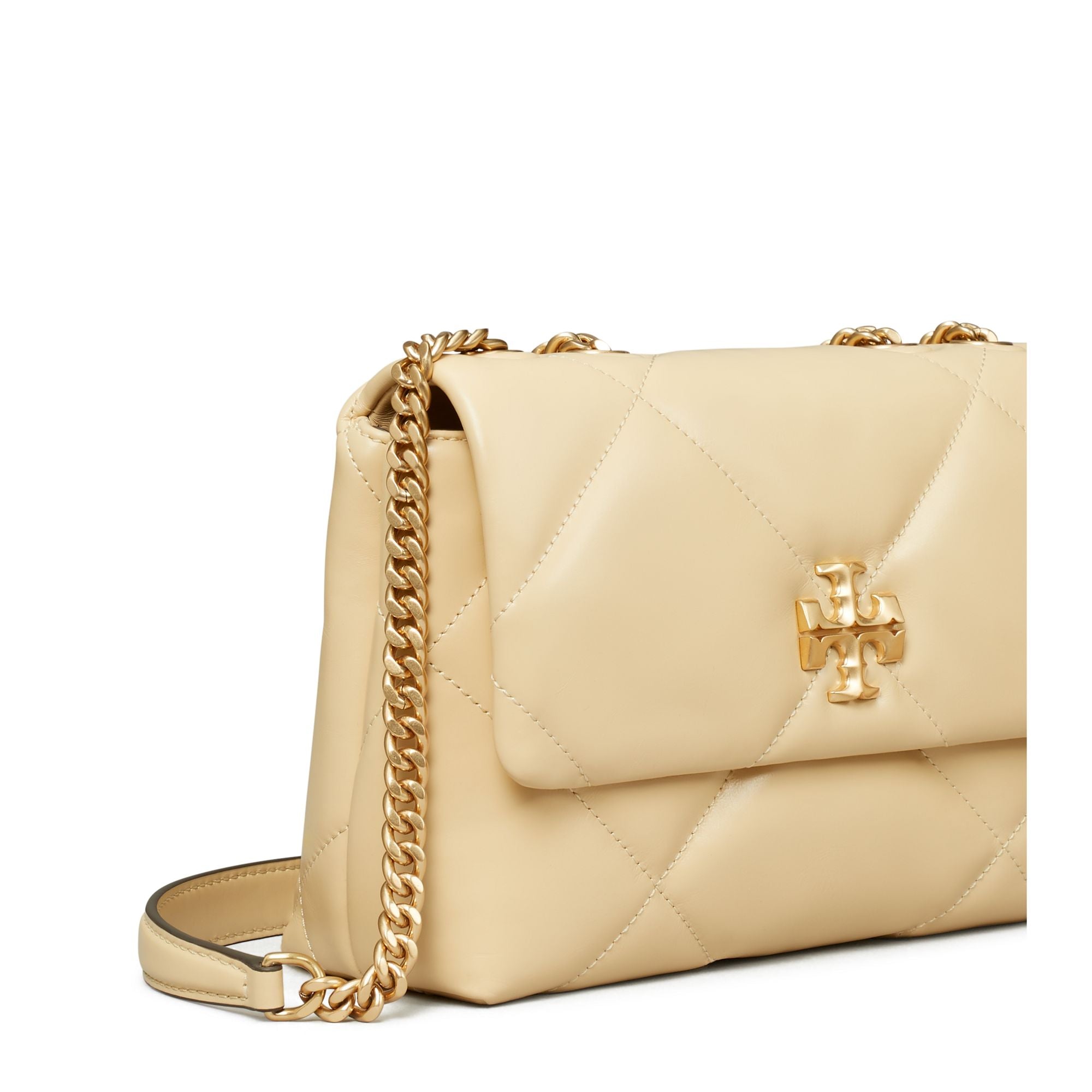 Women Kira Diamond Quilt Small Convertible Shoulder Bag - Vanilla Soft Serve