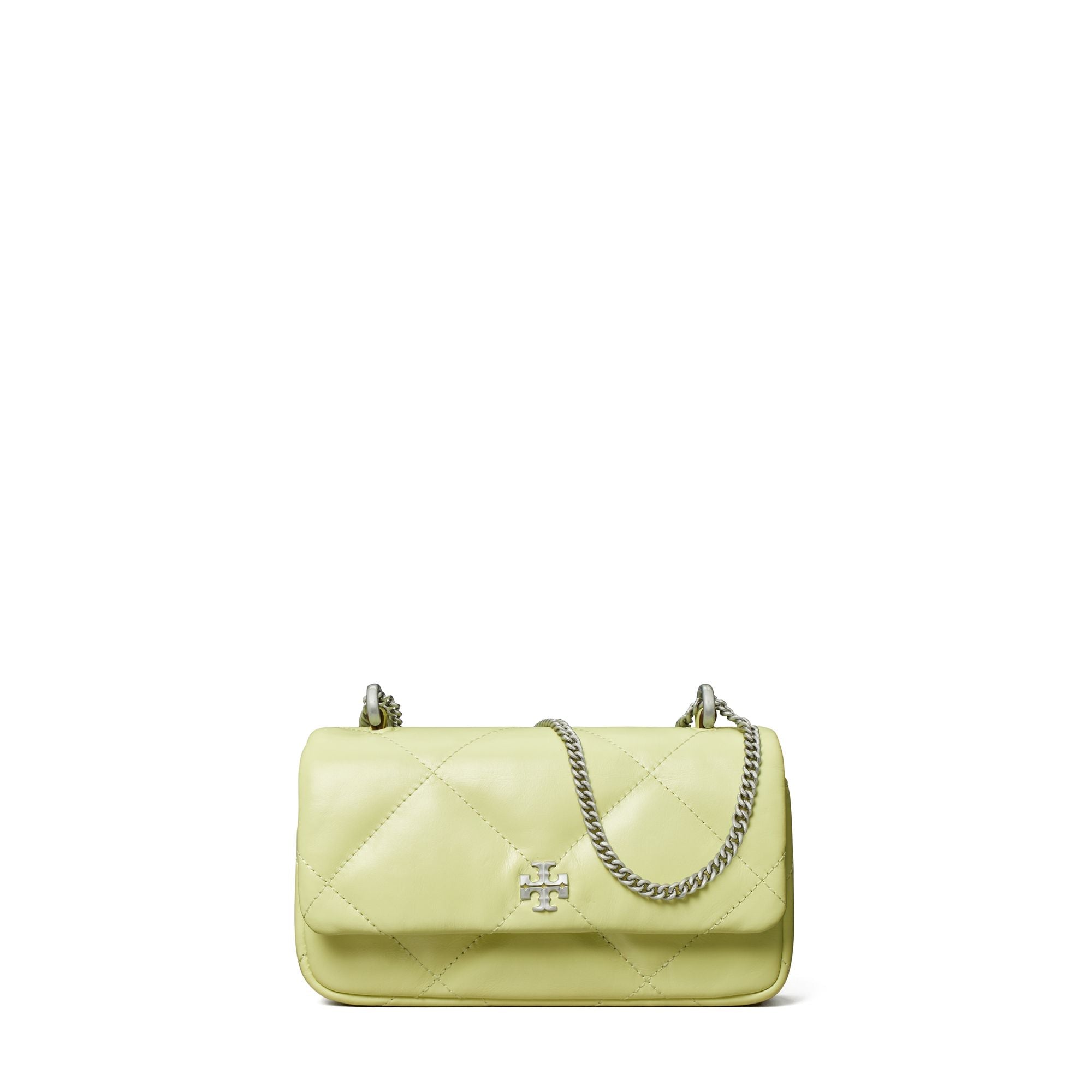 Women Kira Diamond Quilt Mini Flap Bag - Pear